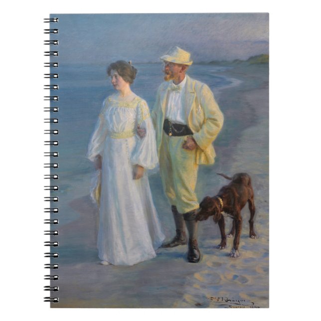 Kroyer - Konstnären och hans fru på Beach Anteckningsbok (Framsidan)