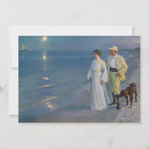 Kroyer - Konstnären och hans fru på Beach Inbjudningar