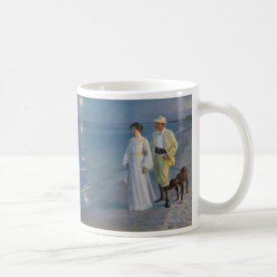 Kroyer - Konstnären och hans fru på Beach Kaffemugg