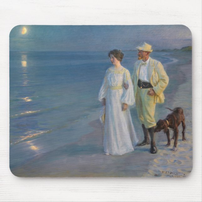 Kroyer - Konstnären och hans fru på Beach Musmatta (Framsidan)