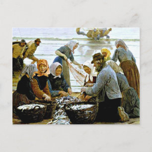 Kroyer - Kvinnor och fiskare i Hornbaek Vykort