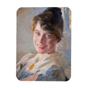 Kroyer - Porträtt i konstnärens fru Marie Magnet