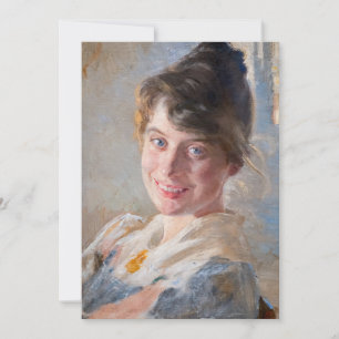 Kroyer - Porträtt i konstnärens fru Marie Tack Kort