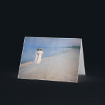 Kroyer - Sommar Evening på Skagen Beach Kort<br><div class="desc">Sommarafton på Skagens södra strand med Anna Ancher och Marie Kroyer - Peder Severin Kroyer, 1893</div>