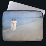Kroyer - Sommar Evening på Skagen Beach Laptop Fodral<br><div class="desc">Sommarafton på Skagens södra strand med Anna Ancher och Marie Kroyer - Peder Severin Kroyer,  1893</div>