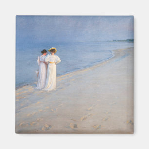 Kroyer - Sommar Evening på Skagen Beach Magnet