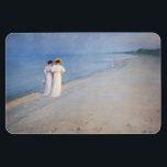 Kroyer - Sommar Evening på Skagen Beach Magnet<br><div class="desc">Sommarafton på Skagens södra strand med Anna Ancher och Marie Kroyer - Peder Severin Kroyer,  1893</div>