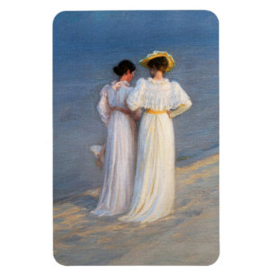Kroyer - Sommarafton på Skagen Beach Closeup Magnet