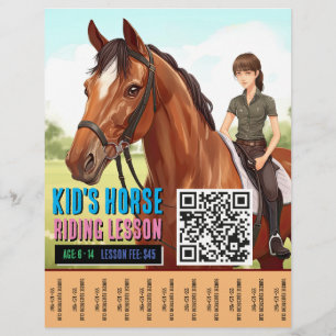 Kruffelflygare för barn med QR-kod Reklamblad