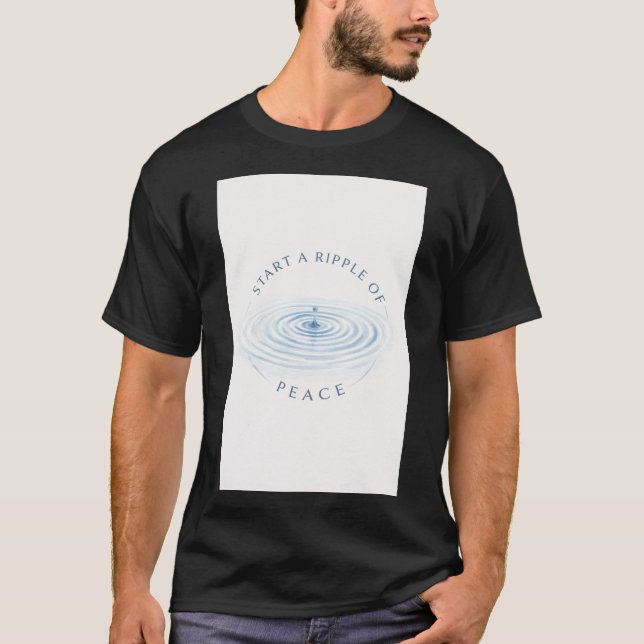 Krugande effekt av fred t shirt (Framsida)