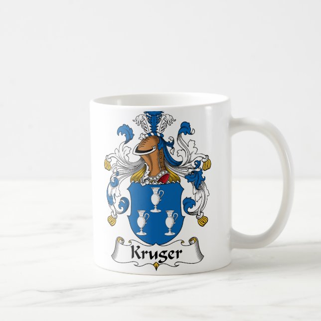 Kruger familjvapensköld kaffemugg (Höger)