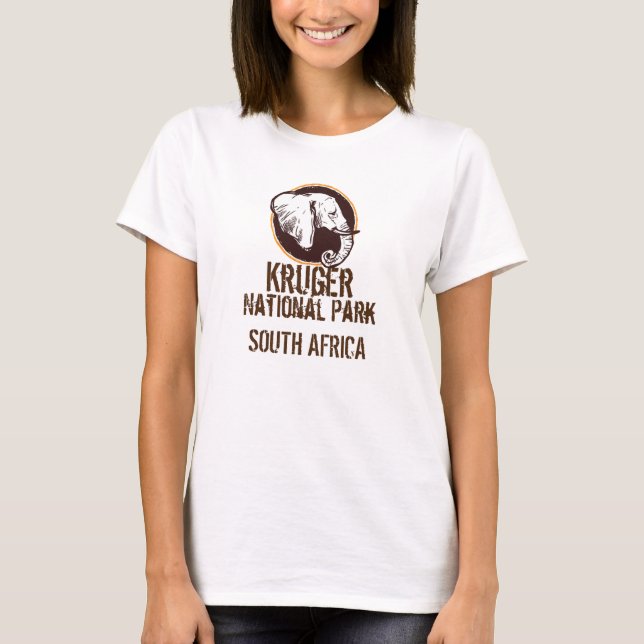Kruger National Park Elephant T Shirt (Framsida)