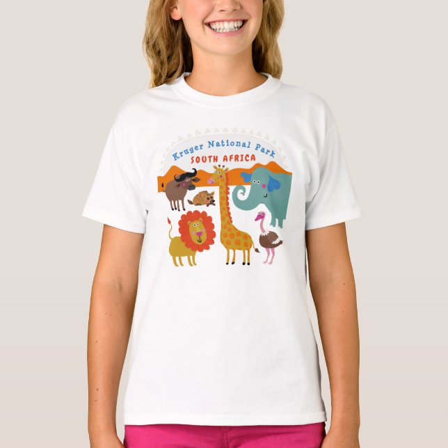 Kruger National Park Kids T-Shirt (Framsida)