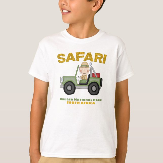 Kruger National Park Safari Kids T-Shirt (Framsida)