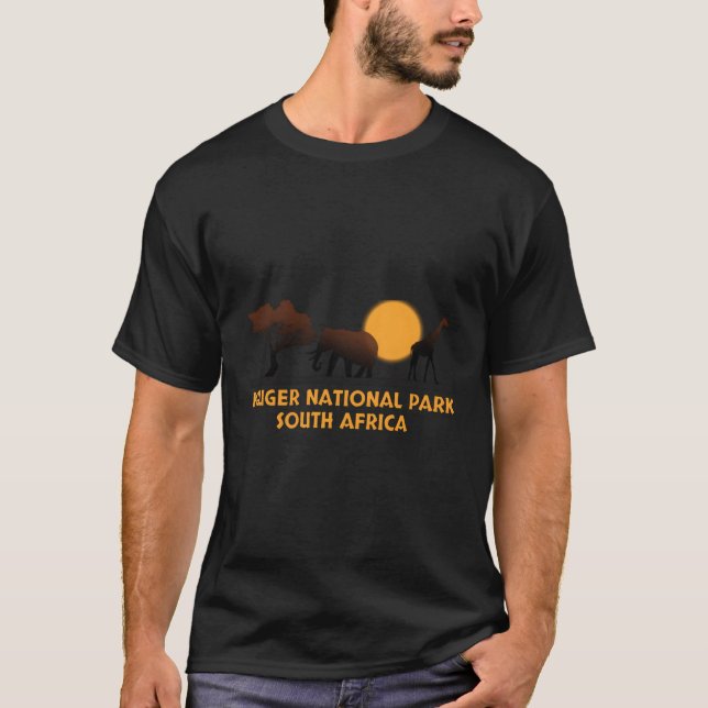 Kruger National Park South Afrika T Shirt (Framsida)
