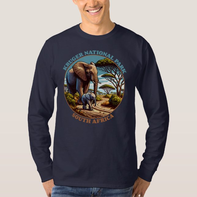 Kruger National Park South Afrika T Shirt (Framsida)