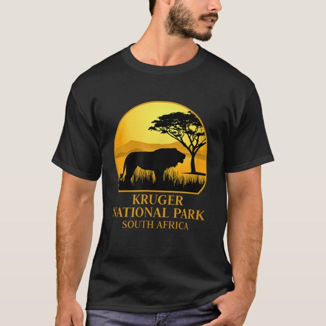 Kruger National Park South Afrika T Shirt (Framsida)