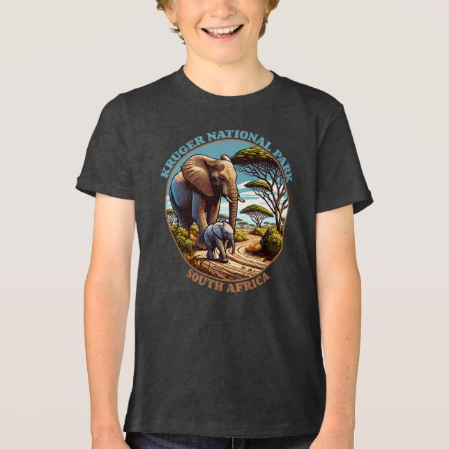 Kruger National Park South Afrika T Shirt (Framsida)