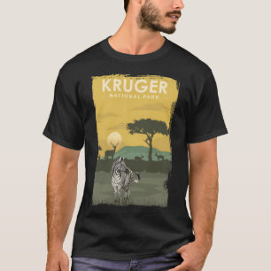 Kruger National Park Travel Poster South Afrika T Shirt