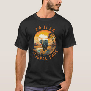 Kruger nationalpark South Afrika Elephant Retro T Shirt