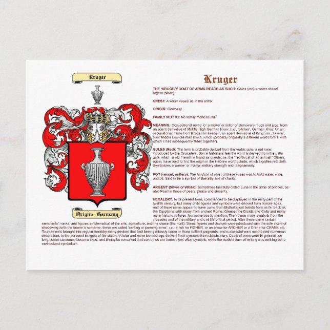 Kruger Vykort (Framsida)