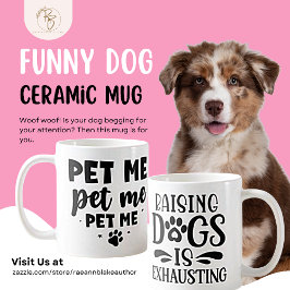 Kruk för hundälskare 'Kela mig' i keramik Kaffemugg
