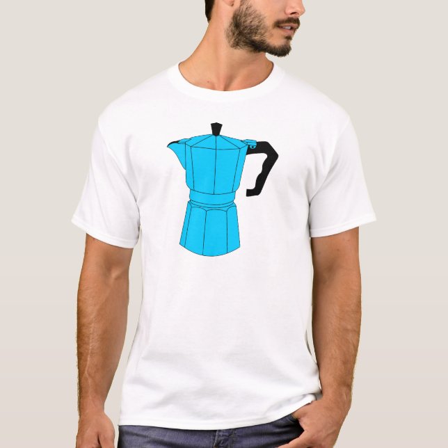 Kruka för Moka espressokaffe Tee Shirt (Framsida)