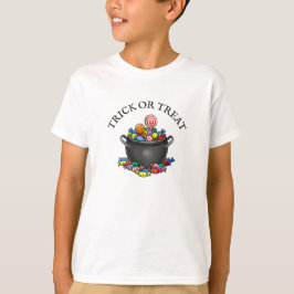 Kruka fylld med godis för Halloween T Shirt