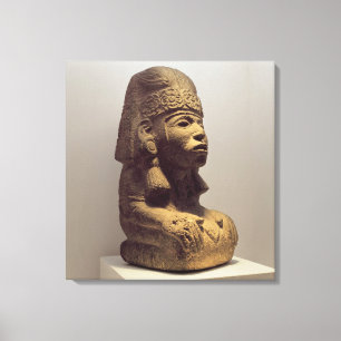 Kruka i form av en knäfalla figur, 800-1200 canvastryck