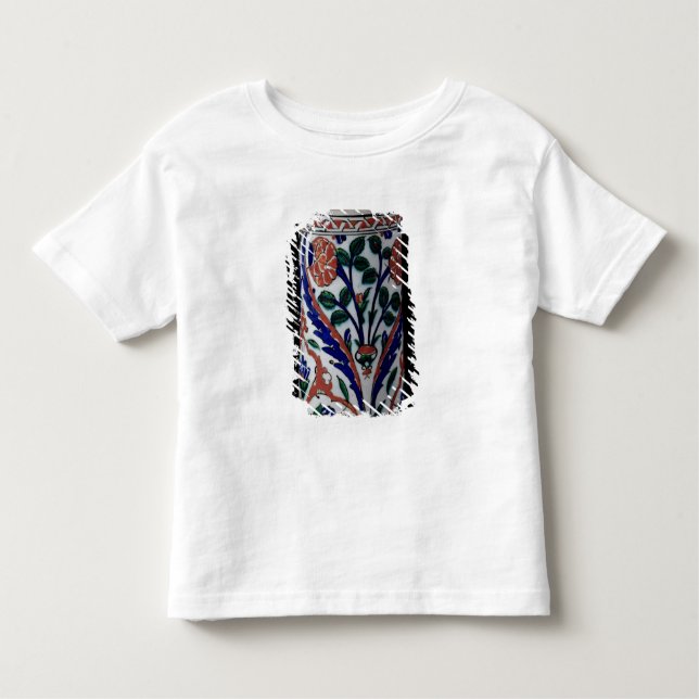 Kruka med en blom- dekoration, Iznik T-shirt (Framsida)