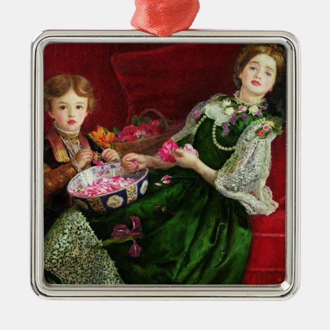 Kruka Pourri Julgransprydnad Metall (Framsidan)