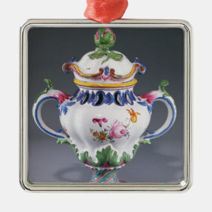 Kruka-pourrivas som göras i Strasbourg, c.1754-60 Julgransprydnad Metall