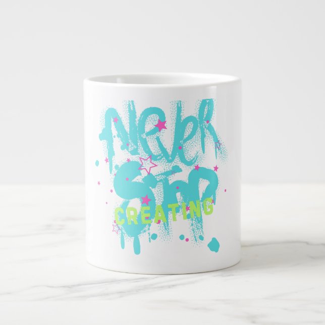 kruka som skapas jumbo mugg (Framsidan)