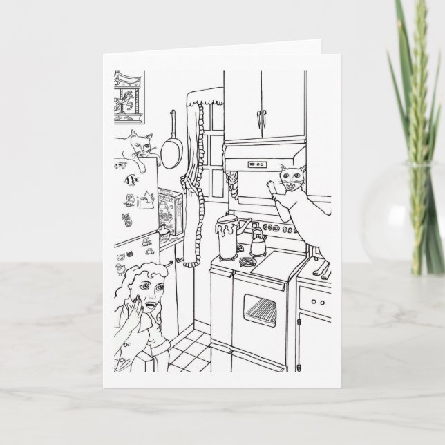 Krukan kokar över kort (Framsida)