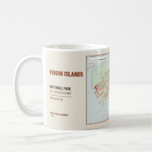 Krukarta för Vandringsleden Virgin Islands Nationa