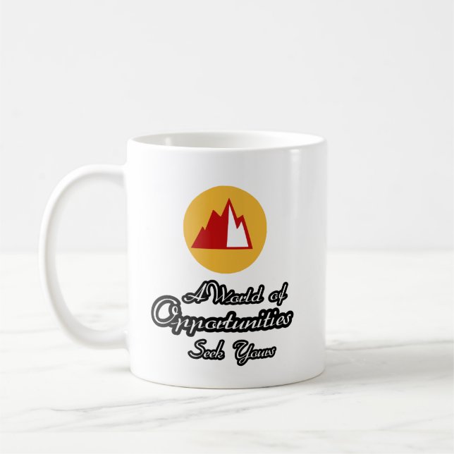 Kruken Öppnar En Värld Av Möjligheter. Sök Din Kaffemugg (Vänster)