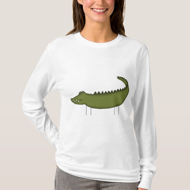 Krukfigur Krokodil t-shirts och presenter (Framsida)