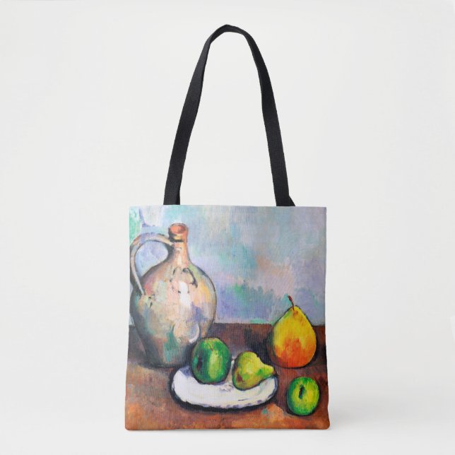 Krukka och frukter, Paul Cezanne Tygkasse (Framsida)