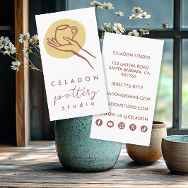 KRUKMAKAR STUDIO Eleganta Handritade Ikoner  Visitkort