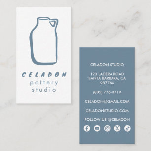 KRUKMAKAR STUDIO Eleganta Handritade Ikoner  Visitkort