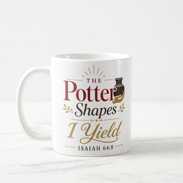 Krukmakaren formar jag ger mig Isa Artisan Kaffemugg (Vänster)
