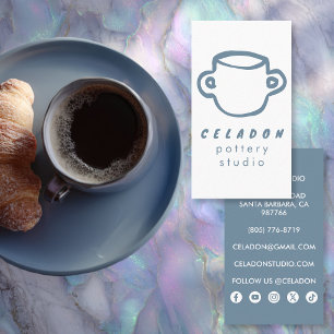 KRUKMAKERI Keramik Studio Eleganta Handritade Ikon Visitkort