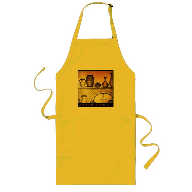 Krukmakeri shoppar långt förkläde (Framsidan)