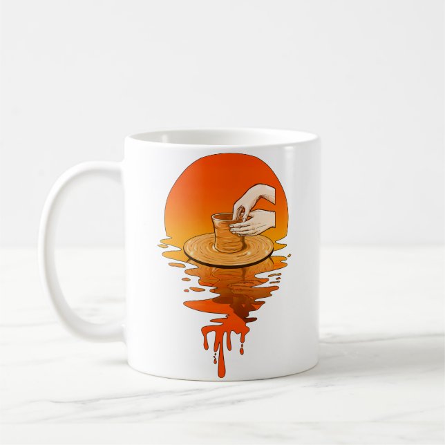 Krukor i Vintage Retro-stil Kaffemugg (Vänster)