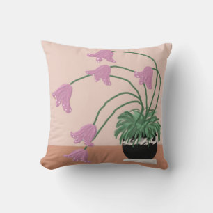 Krukor med lavendelblommor Kastkudde Kudde