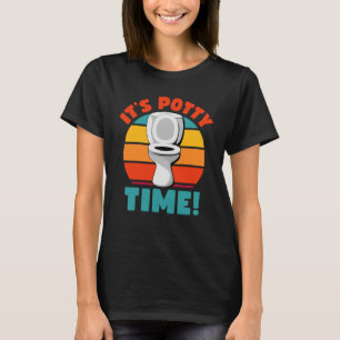 Krukträning Det Är Kruktid Toaletthumor Retro T Shirt