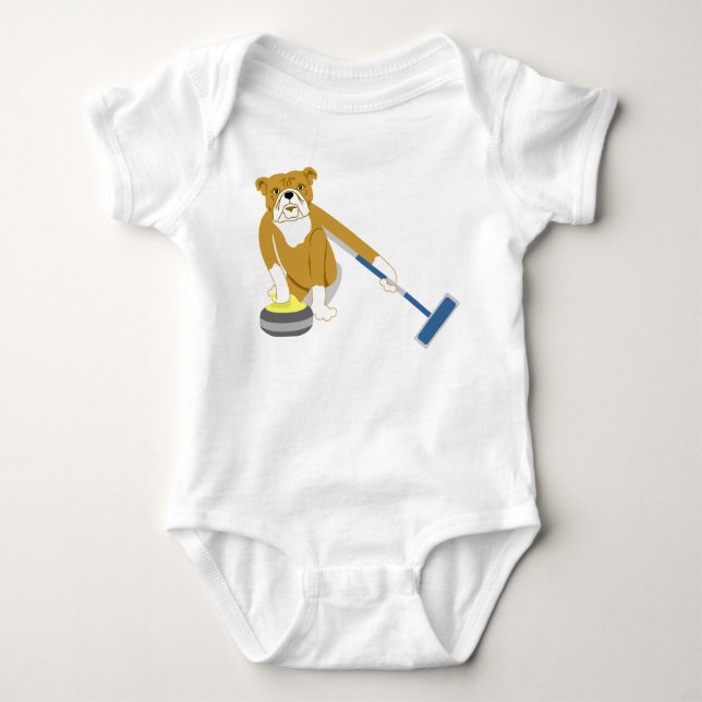 Krulla för bulldogg tee shirt (Framsida)