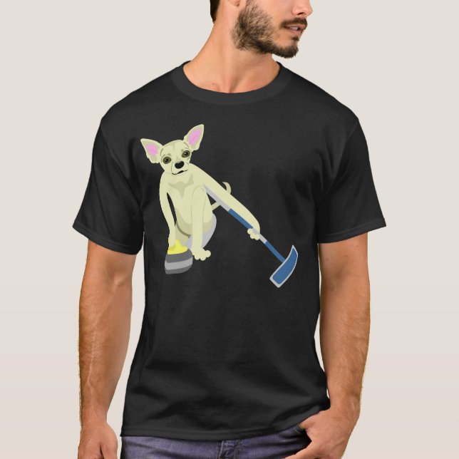 Krulla för Chihuahua T Shirt (Framsida)