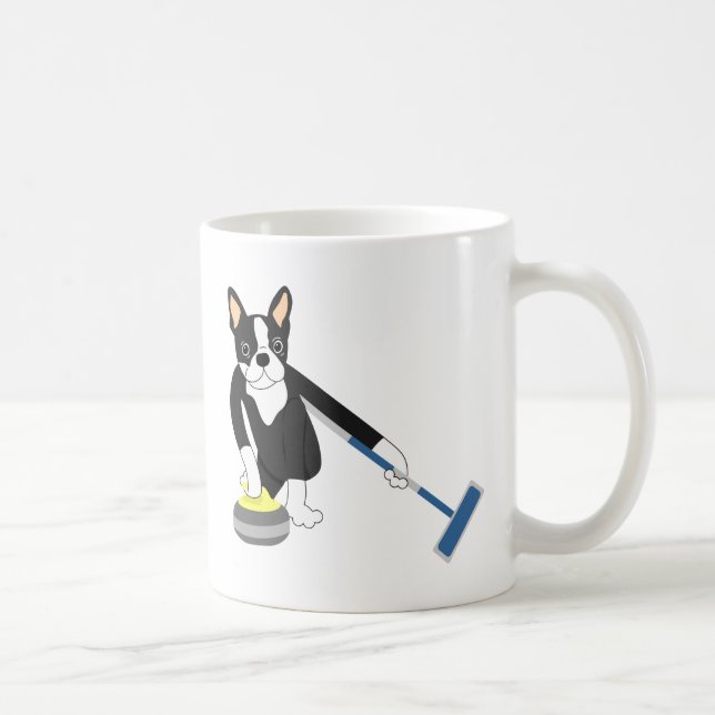Krulla för OS:er för Boston Terriervinter Kaffemugg (Höger)