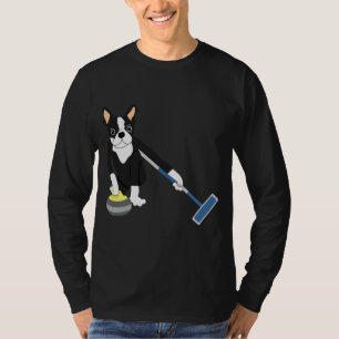 Krulla för OS:er för Boston Terriervinter Tee Shirt